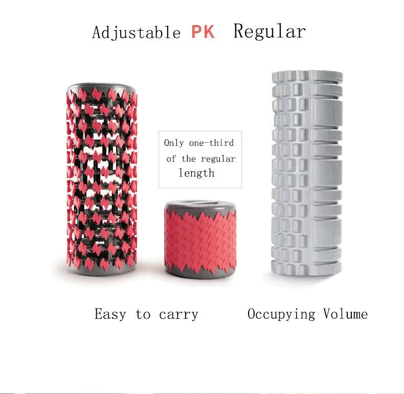Back Massage Deep Tissue Muscle Relax ABS Adjustable Collapsible Foam Roller